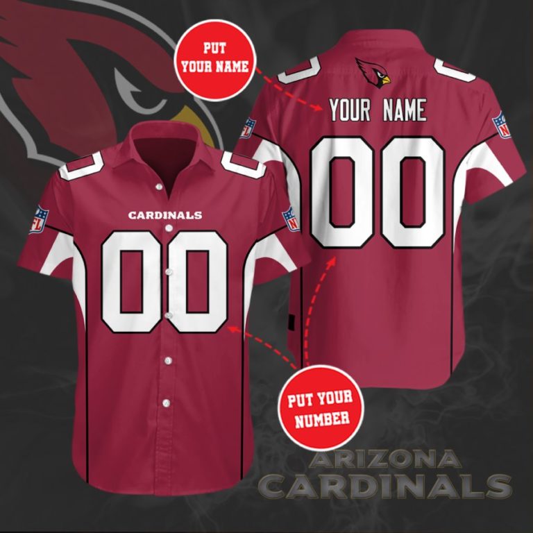 Arizona Cardinals Team Casual Button Up Shirt