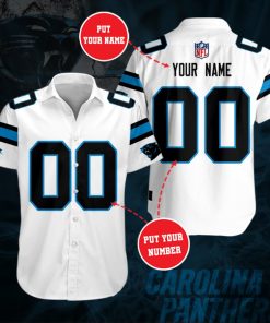 NFL Carolina Panthers Short Sleeve Button Up Shirt