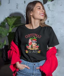 Christmas In July Shirt Funny Santa Summer Beach Vacation