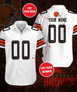 Cleveland Browns Short Sleeve Button Up Shirt