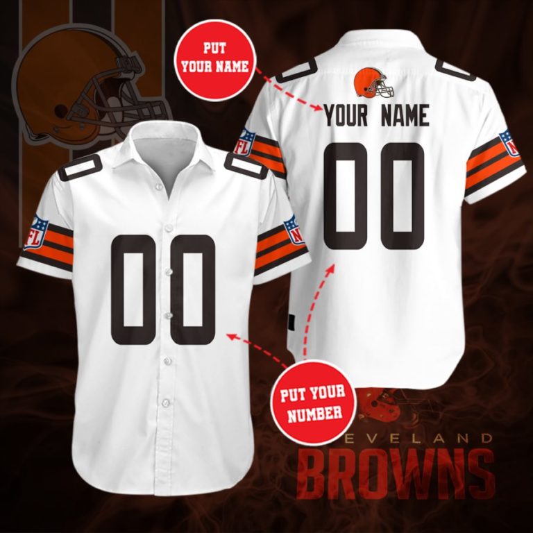 Cleveland Browns Short Sleeve Button Up Shirt