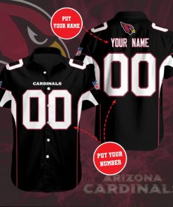 Custom Arizona Cardinals Short Sleeve Button Up Shirt