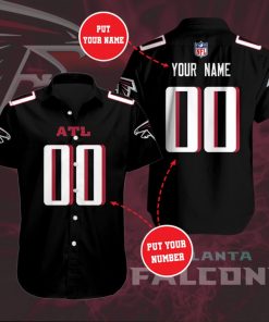NFL Custom Atlanta Falcons Casual Button Up Shirt