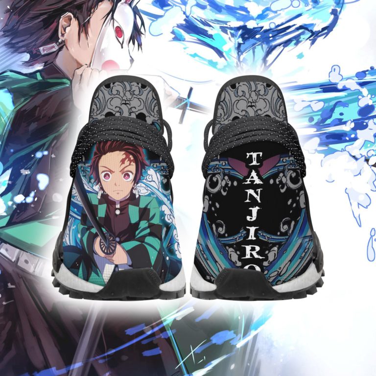 Demon Slayer Tanjiro Water Breathing NMD Human Race Sneakers