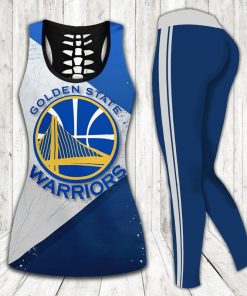 Golden State Warriors Aop Hollow Tank Top and Leggings Golden State Warriors Aop Hollow Tank Top and Leggings