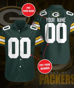 NLF Green Bay Packers Short Sleeve Button Up Shirt