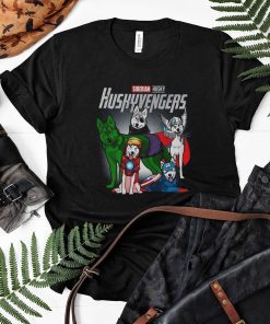 Husky Dog Huskyvengers T shirt