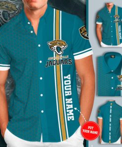Jacksonville Jaguars Team Short Sleeve Button Up Shirt
