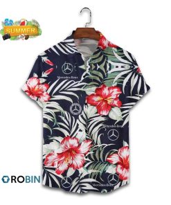 Mercedes Tropical Flower Hawaiian Shirt