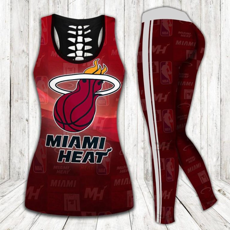 Miami Heat Hollow Tank Top and Leggings