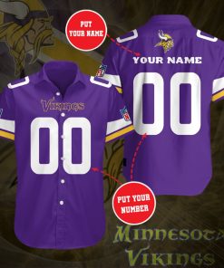 Minnesota Vikings Team Casual Button Up Shirt