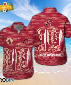 Mlb Arizona Diamondbacks Surfboard Summer Beach Hawaiian Shirts