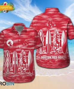 Mlb Boston Red Sox Surfboard Summer Beach Hawaiian Shirts Mlb Boston Red Sox Surfboard Summer Beach Hawaiian Shirts