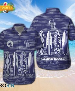 Mlb Colorado Rockies Surfboard Summer Beach Hawaiian Shirts