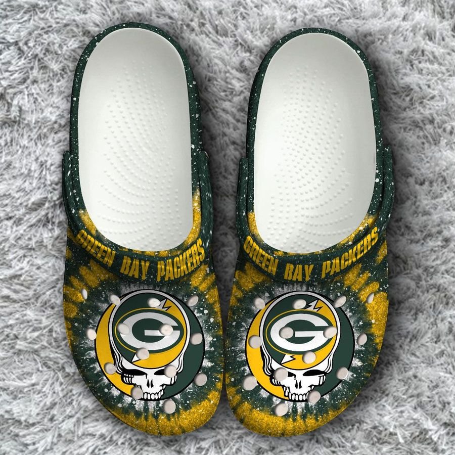 Nfl Green Bay Packers Grateful Dead Classic Crocs - RobinPlaceFabrics