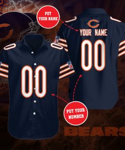 Personalized Chicago Bears Team Casual Button Up Shirt