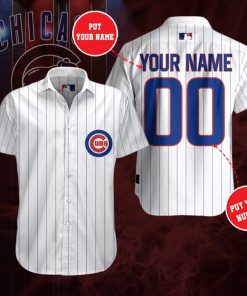 Personalized Chicago Cubs Short Sleeve Button Up Shirt Personalized Chicago Cubs Short Sleeve Button Up Shirt