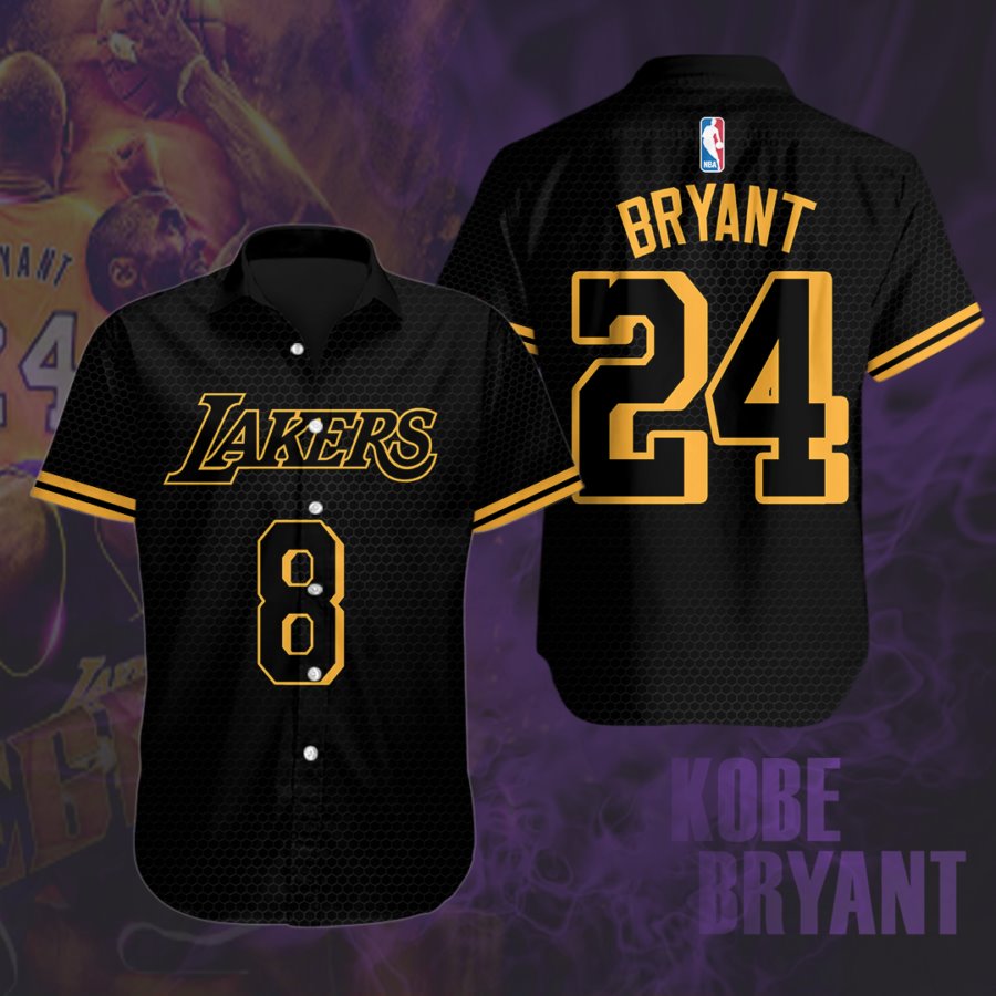 Los Angeles Lakers Kobe Bryant Casual Button Up Shirt ...
