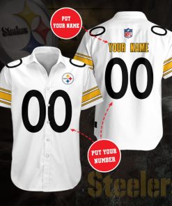 Personalized Pittsburgh Steelers Casual Button Up Shirt Personalized Pittsburgh Steelers Casual Button Up Shirt