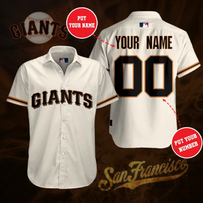 Personalized San Francisco Giants Casual Button Up Shirt