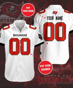 Personalized Tampa Bay Buccaneers Team Short Sleeve Button Up Shirt Personalized Tampa Bay Buccaneers Team Short Sleeve Button Up Shirt