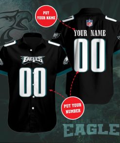 Philadelphia Eagles Short Sleeve Button Up Shirt