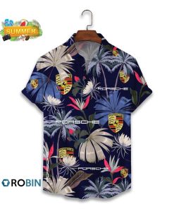 Porsche Hawaiian Shirt, Button Up T Shirt