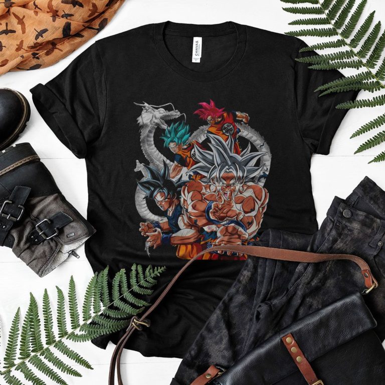 Son Goku All Transformation Forms T-Shirt