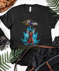 Son Goku Powering Up In Energy Baltimore Ravens Shirt