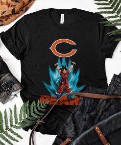 Son Goku Powering Up In Energy Chicago Bears Shirt Son Goku Powering Up In Energy Chicago Bears Shirt