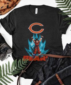 Son Goku Powering Up In Energy Chicago Bears Shirt Son Goku Powering Up In Energy Chicago Bears Shirt