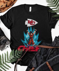 Son Goku Powering Up In Energy Kansas City Chiefs Shirt