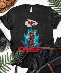 Son Goku Powering Up In Energy Kansas City Chiefs Shirt