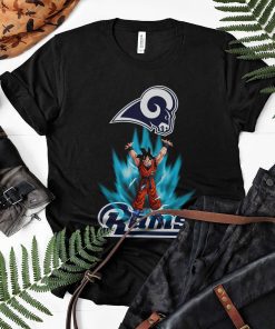 Son Goku Powering Up In Energy Los Angeles Rams Shirt