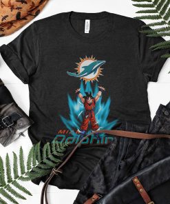 Son Goku Powering Up In Energy Miami Dolphins Shirt