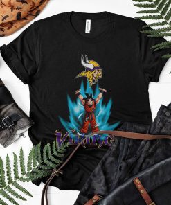 Son Goku Powering Up In Energy Minnesota Vikings Shirt