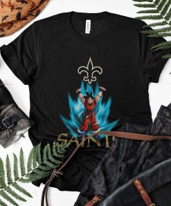 Son Goku Powering Up In Energy New Orleans Saints Shirt