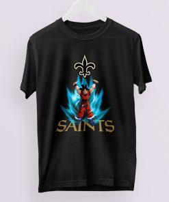 Son Goku Powering Up In Energy New Orleans Saints Shirt