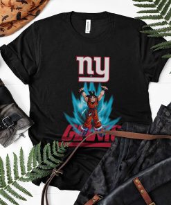 Son Goku Powering Up In Energy New York Giants Shirt