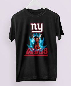 Son Goku Powering Up In Energy New York Giants Shirt
