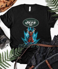 Son Goku Powering Up In Energy New York Jets Shirt