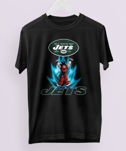 Son Goku Powering Up In Energy New York Jets Shirt