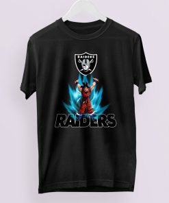 Son Goku Powering Up In Energy Oakland Raiders Shirt
