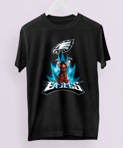 Son Goku Powering Up In Energy Philadelphia Eagles Shirt