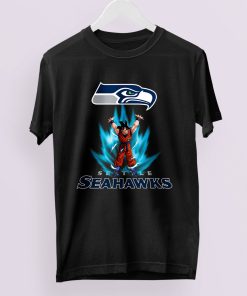 Son Goku Powering Up In Energy Seattle Seahawks Shirt