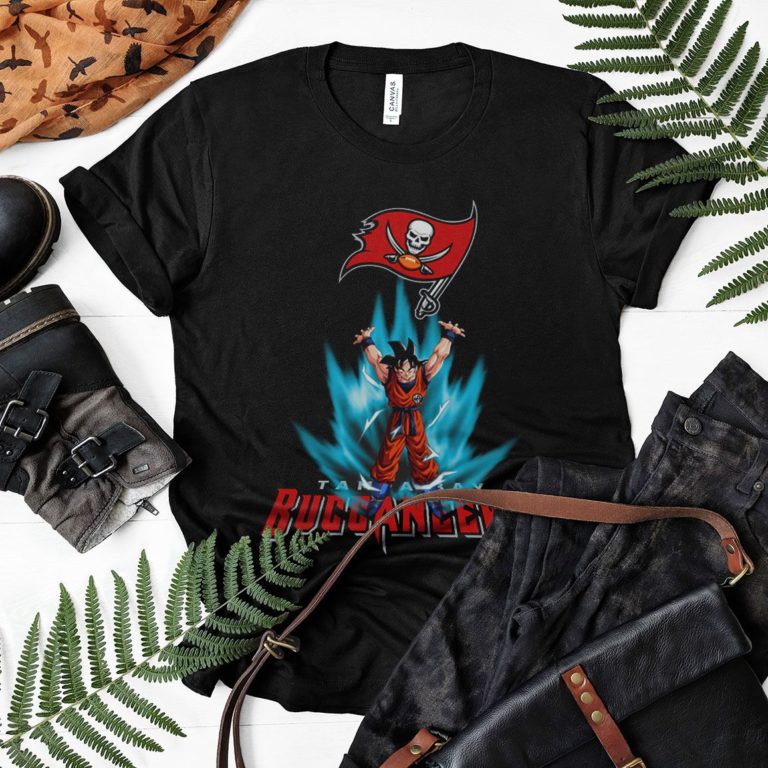 Son Goku Powering Up In Energy Tampa Bay Buccaneers Shirt