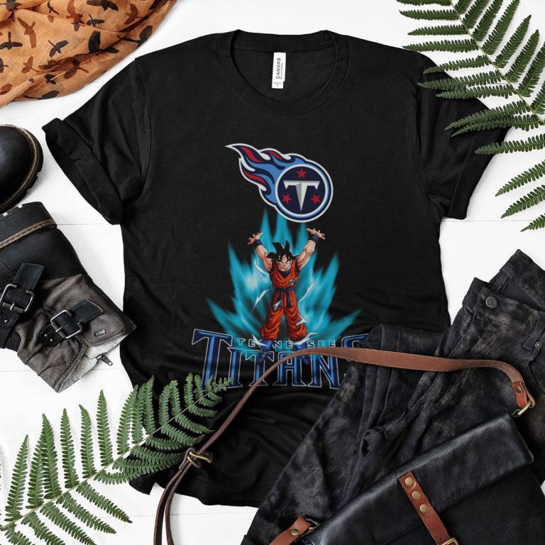 Son Goku Powering Up In Energy Tennessee Titans Shirt