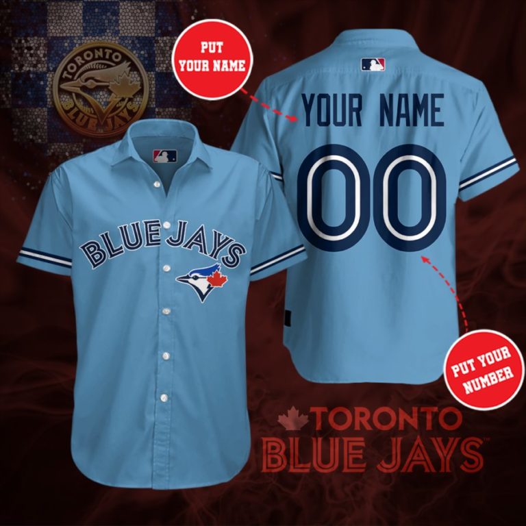 MLB Toronto Blue Jays Team Casual Button Up Shirt