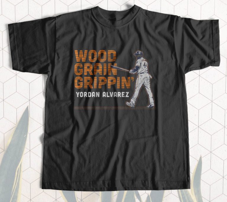 Wood Grain Grippin’ Yordan Alvarez T-Shirt