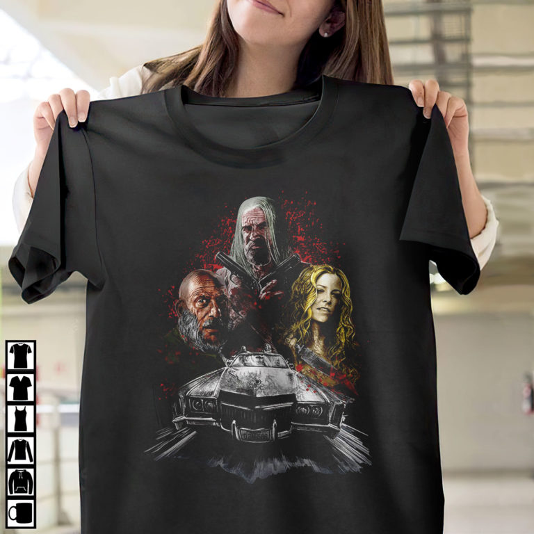 3 From Hell Shirt, Rob Zombie Captain Spaulding, Baby, Otis B. Driftwood T-Shirt